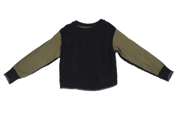 Y's Shirt Docking Cable Knit Sweater K-174491_002