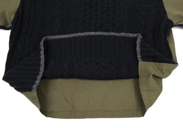 Y's Shirt Docking Cable Knit Sweater K-174491_009
