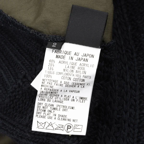 Y's Shirt Docking Cable Knit Sweater K-174491_013