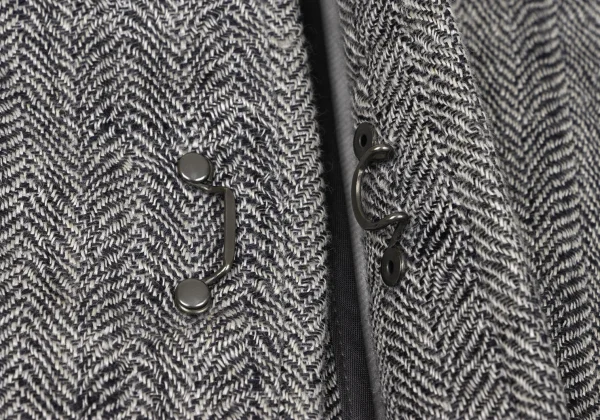 Plantation Cotton Linen Stand-collar Herringbone Jacket K-174494_011