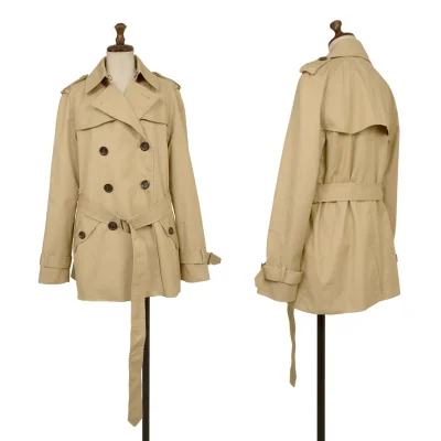 COACH Cotton poly Short Trench Coat