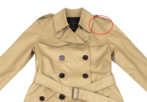 COACH Cotton poly Short Trench Coat K-174497_003