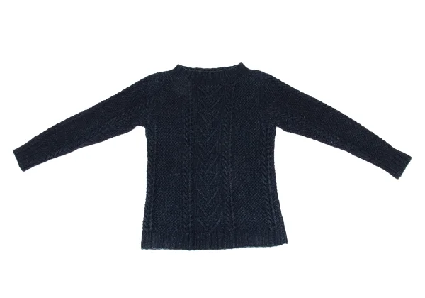 45rpm& Indigo Dyed Cable Knit Sweater K-174498_002
