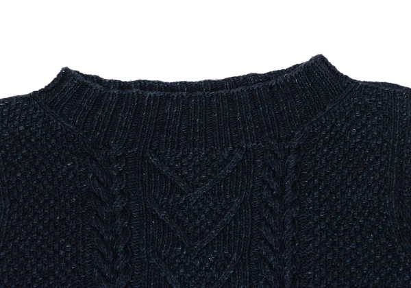 45rpm& Indigo Dyed Cable Knit Sweater K-174498_004