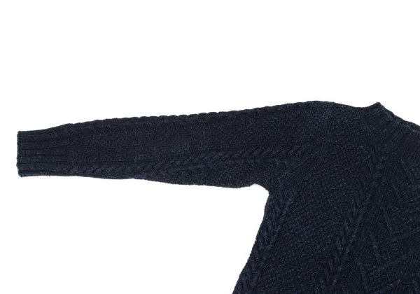 45rpm& Indigo Dyed Cable Knit Sweater K-174498_005