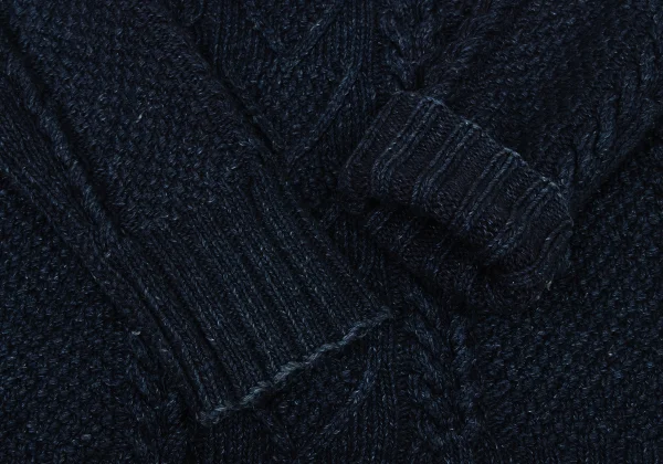45rpm& Indigo Dyed Cable Knit Sweater K-174498_006