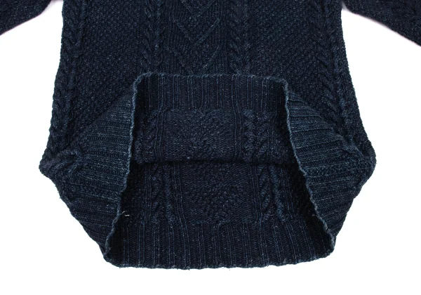 45rpm& Indigo Dyed Cable Knit Sweater K-174498_008