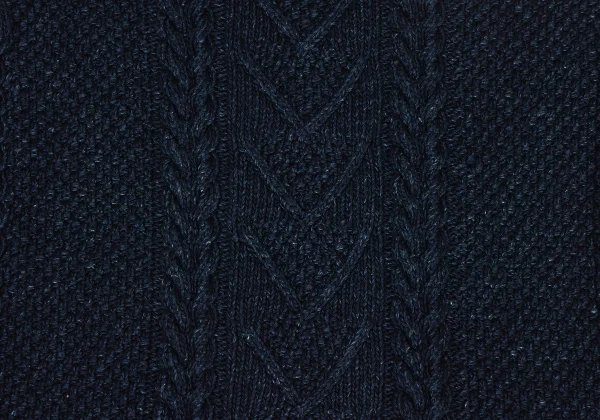 45rpm& Indigo Dyed Cable Knit Sweater K-174498_010