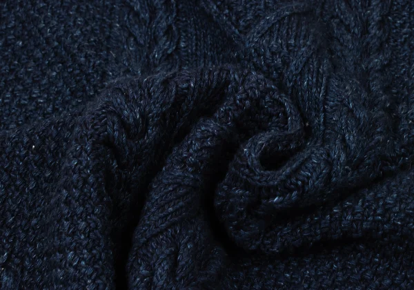 45rpm& Indigo Dyed Cable Knit Sweater K-174498_011