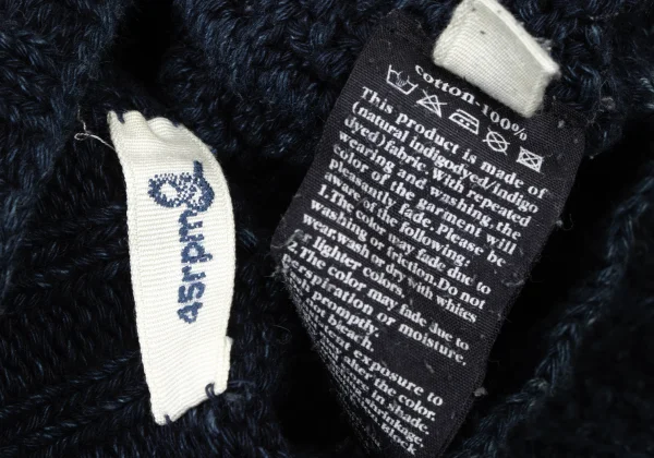45rpm& Indigo Dyed Cable Knit Sweater K-174498_013