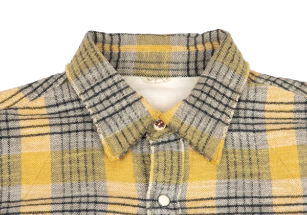 45rpm 45R Cut-off Snap Button Check Flannel Shirt K-174499_004