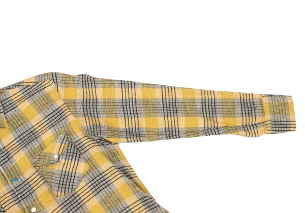 45rpm 45R Cut-off Snap Button Check Flannel Shirt K-174499_007
