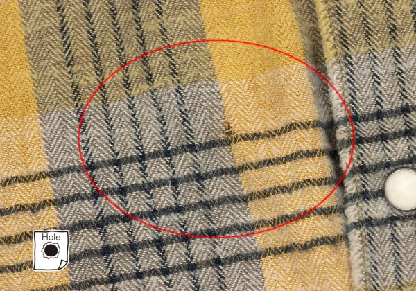 45rpm 45R Cut-off Snap Button Check Flannel Shirt K-174499_010