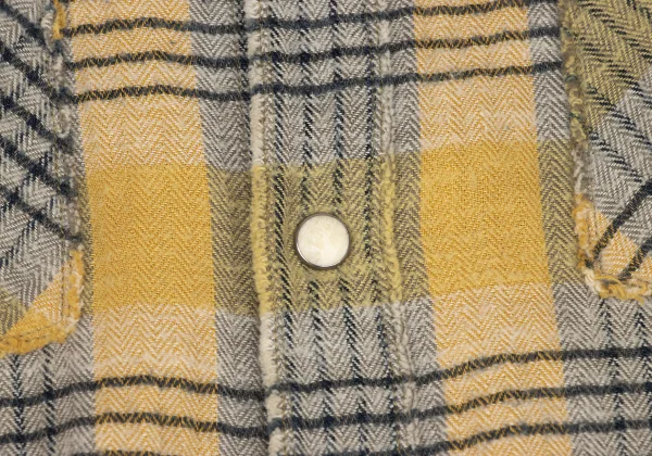 45rpm 45R Cut-off Snap Button Check Flannel Shirt K-174499_012