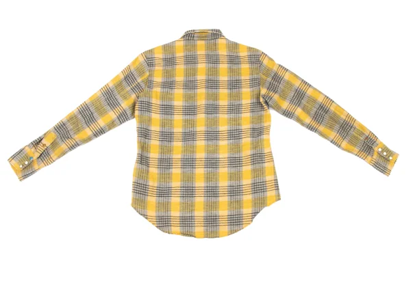 45rpm 45R Cut-off Snap Button Check Flannel Shirt K-174499_014