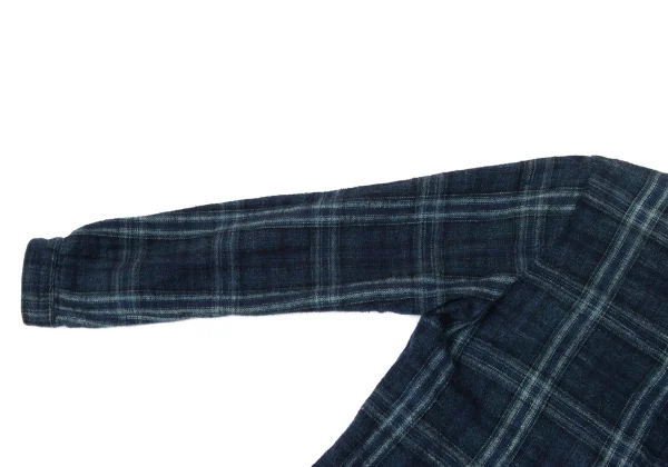 45rpm& Indigo Dyed Cotton Check Pullover Shirt K-174500_007