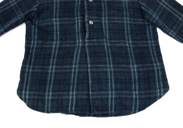 45rpm& Indigo Dyed Cotton Check Pullover Shirt K-174500_009