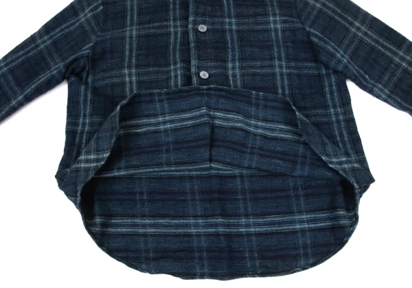 45rpm& Indigo Dyed Cotton Check Pullover Shirt K-174500_010
