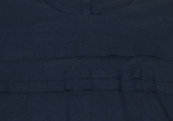 45rpm 45R Indigo Dyed Cotton Tuck Blouse K-174501_005