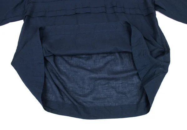 45rpm 45R Indigo Dyed Cotton Tuck Blouse K-174501_009