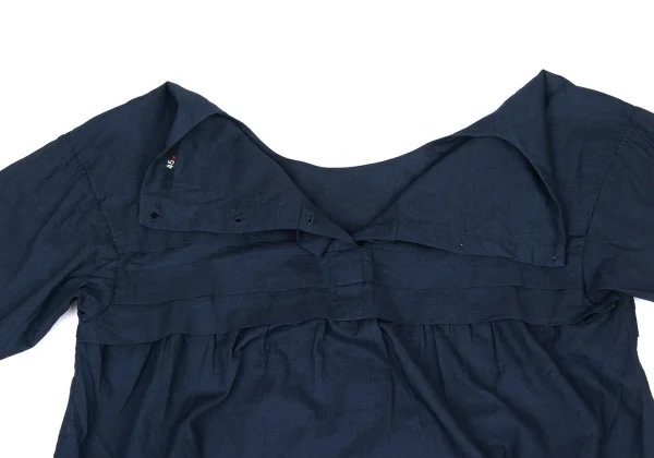 45rpm 45R Indigo Dyed Cotton Tuck Blouse K-174501_012