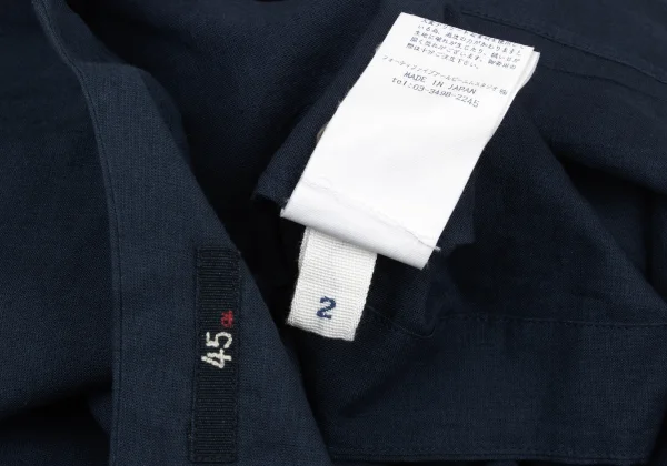 45rpm 45R Indigo Dyed Cotton Tuck Blouse K-174501_016