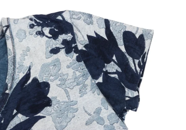 45rpm 45R Indigo Dyed Floral Print T-shirt K-174503_007