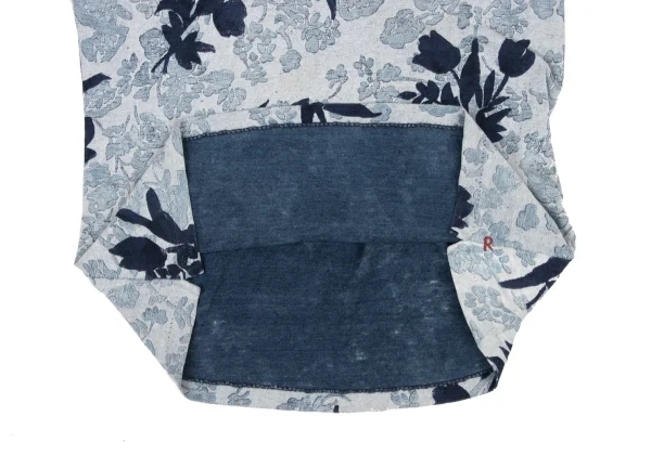 45rpm 45R Indigo Dyed Floral Print T-shirt K-174503_010