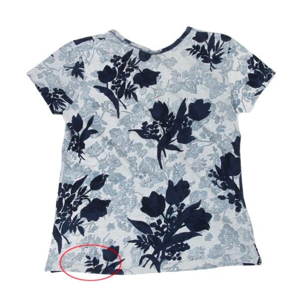 45rpm 45R Indigo Dyed Floral Print T-shirt K-174503_012