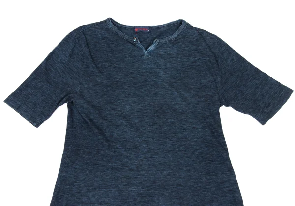 45rpm 45R Indigo Dyed Bead Button T-Shirt K-174504_003