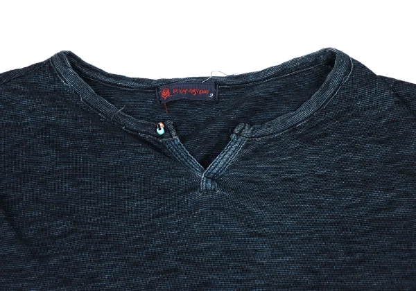 45rpm 45R Indigo Dyed Bead Button T-Shirt K-174504_004
