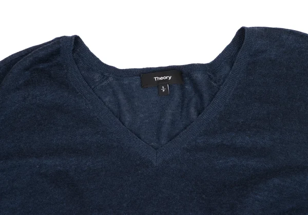 Theory Linen Rayon V-Neck Knit Top K-174506_004