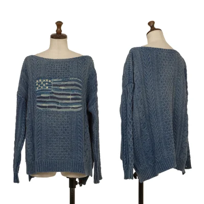 POLO RALPH LAUREN Stars and Stripes Jacquard Cable-Knit Sweater