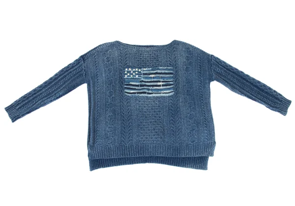 POLO RALPH LAUREN Stars and Stripes Jacquard Cable-Knit Sweater K-174507_002