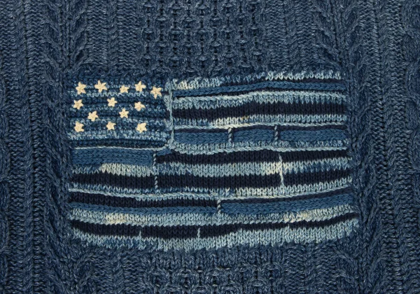 POLO RALPH LAUREN Stars and Stripes Jacquard Cable-Knit Sweater K-174507_007