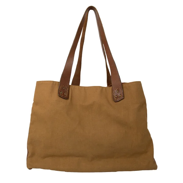 45rpm 45R Leather Switching Canvas Tote Bag K-174508_004