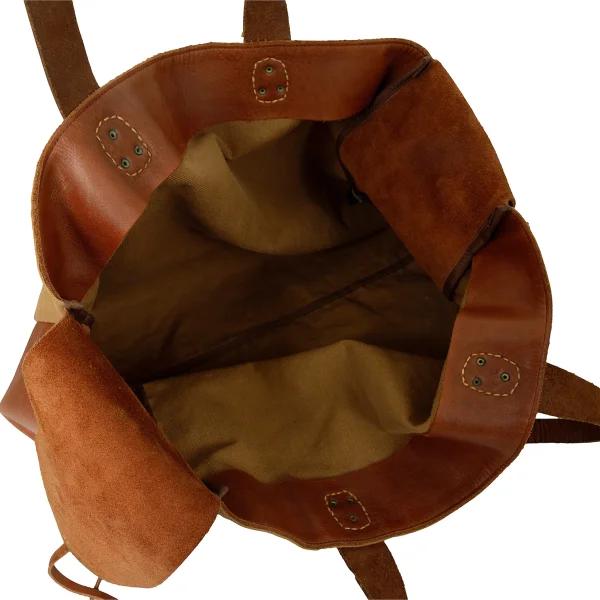 45rpm 45R Leather Switching Canvas Tote Bag K-174508_014