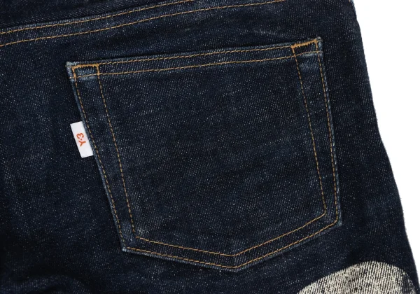 Y-3 Logo Line Print Slim Jeans K-174509_006