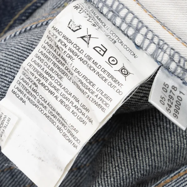 Y-3 Logo Line Print Slim Jeans K-174509_018