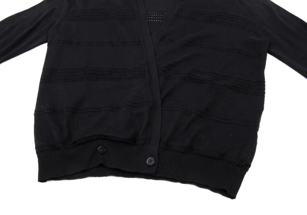 MAX&Co Lace Jacquard Hooded Knit Cardigan K-174510_010