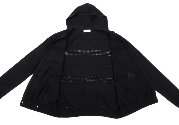 MAX&Co Lace Jacquard Hooded Knit Cardigan K-174510_012