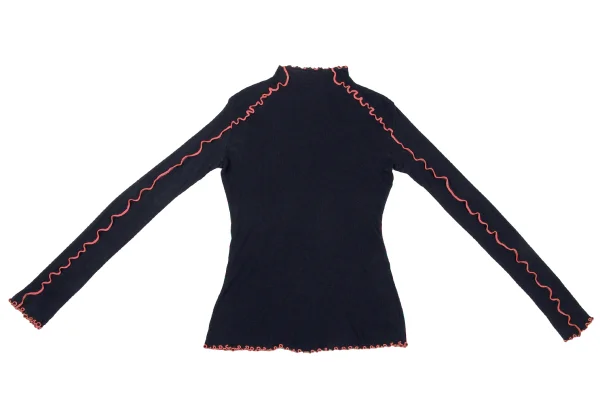 MAX&Co Piping Mock Neck Rib Knit Top K-174511_002