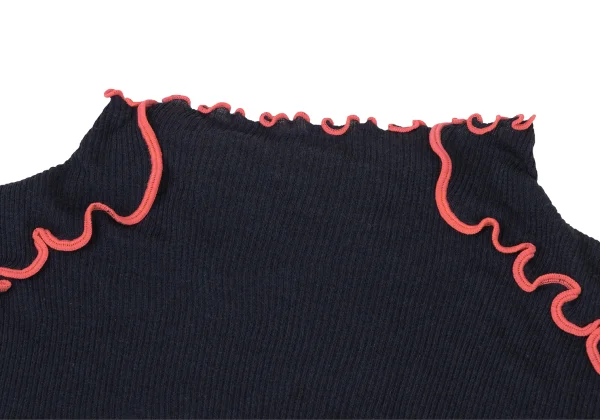 MAX&Co Piping Mock Neck Rib Knit Top K-174511_004