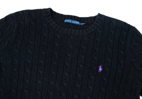 Ralph Lauren Pony Embroidery Cotton Cable Knit Sweater K-174514_003