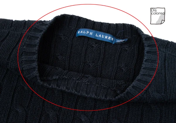 Ralph Lauren Pony Embroidery Cotton Cable Knit Sweater K-174514_005
