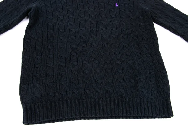 Ralph Lauren Pony Embroidery Cotton Cable Knit Sweater K-174514_010