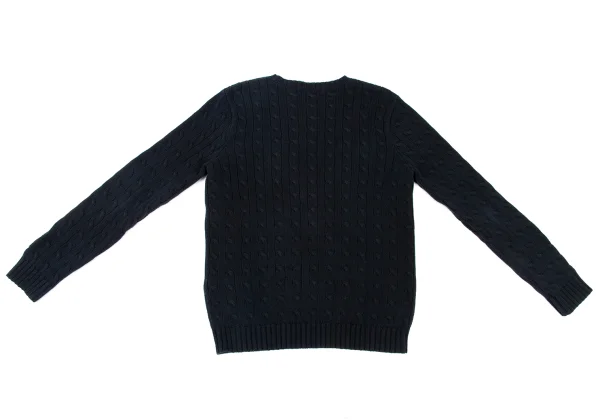 Ralph Lauren Pony Embroidery Cotton Cable Knit Sweater K-174514_012