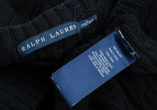 Ralph Lauren Pony Embroidery Cotton Cable Knit Sweater K-174514_015