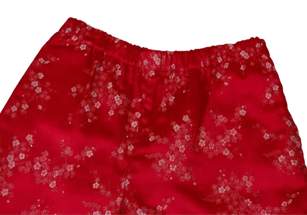 COMME des GARCONS Poly Acetate Metallic Thread Floral Embroidery Pants K-174517_002