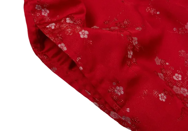 COMME des GARCONS Poly Acetate Metallic Thread Floral Embroidery Pants K-174517_003